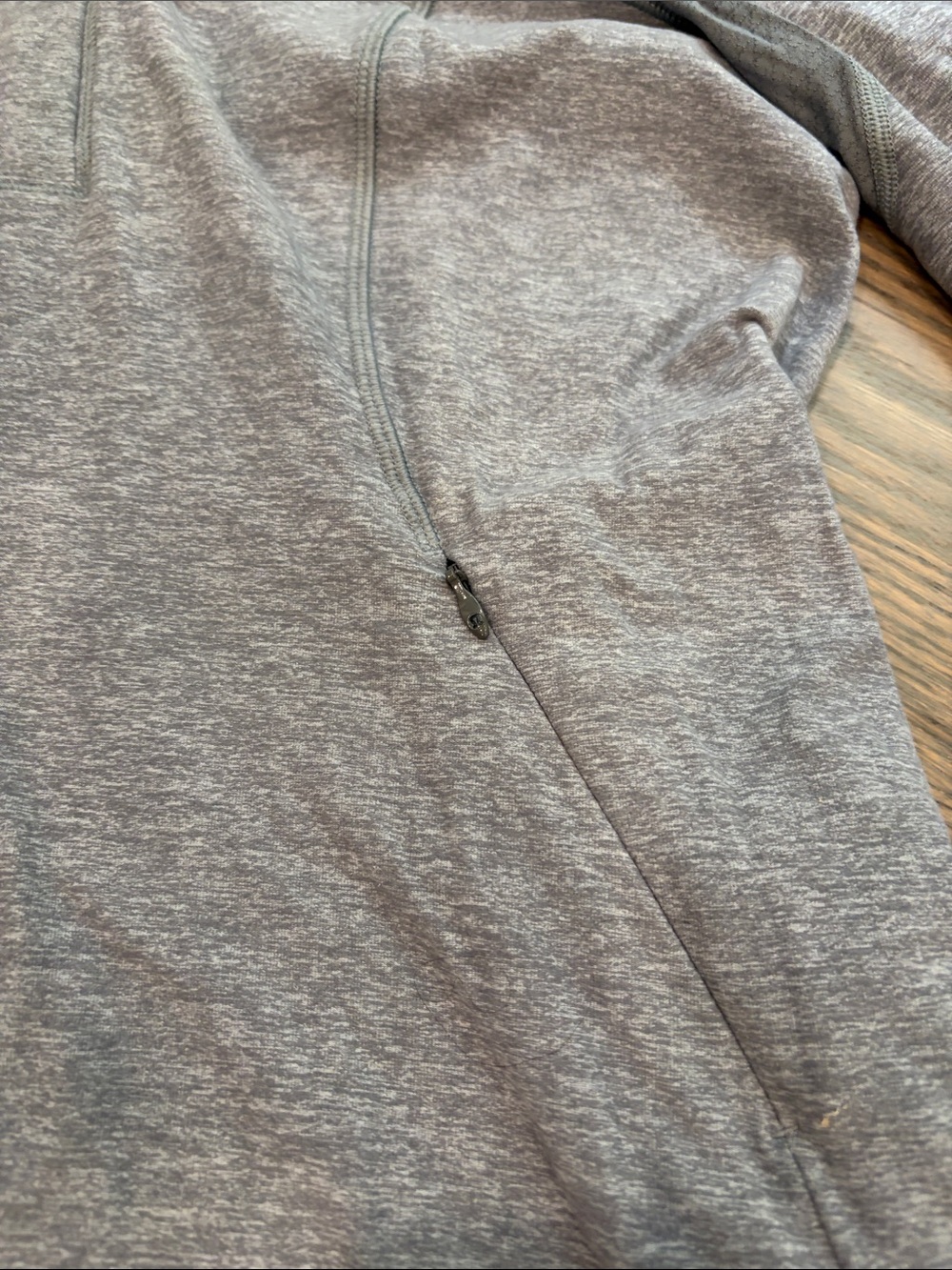 lululemon athletica Heather Gray Quarter-Zip Sweater - Picture 3 of 7